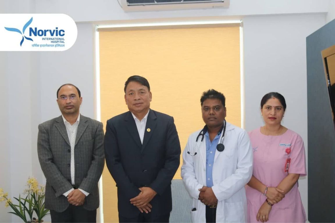 दाहिने साइडको पाता दुख्ने समस्या भएपछि उपराष्ट्रपति पुन पुगे नर्भिकमा